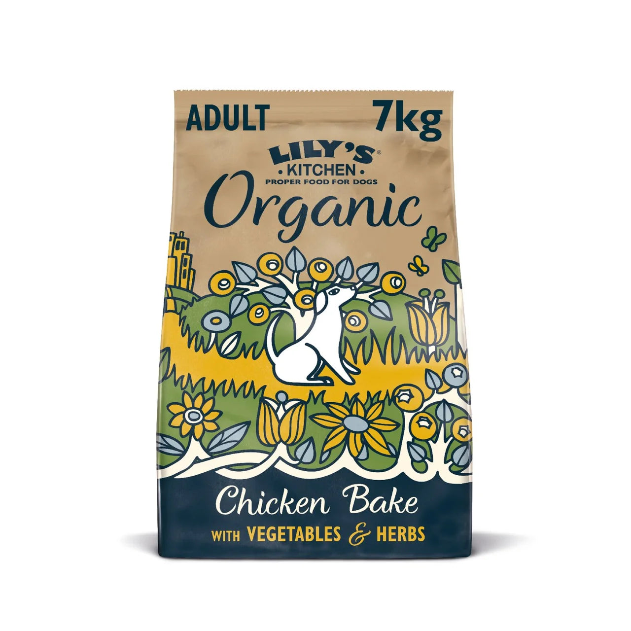 Lily's Kitchen Dog Organic Chicken Bake Adult Dry Food - 7kg