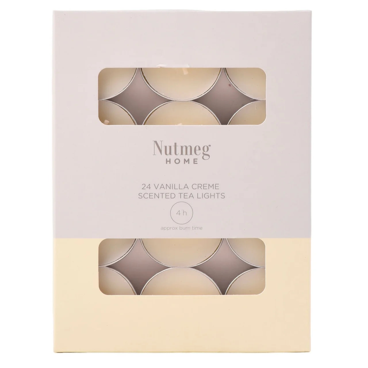 Nutmeg Home Vanilla Creme Scented Tea Lights 24 Pack