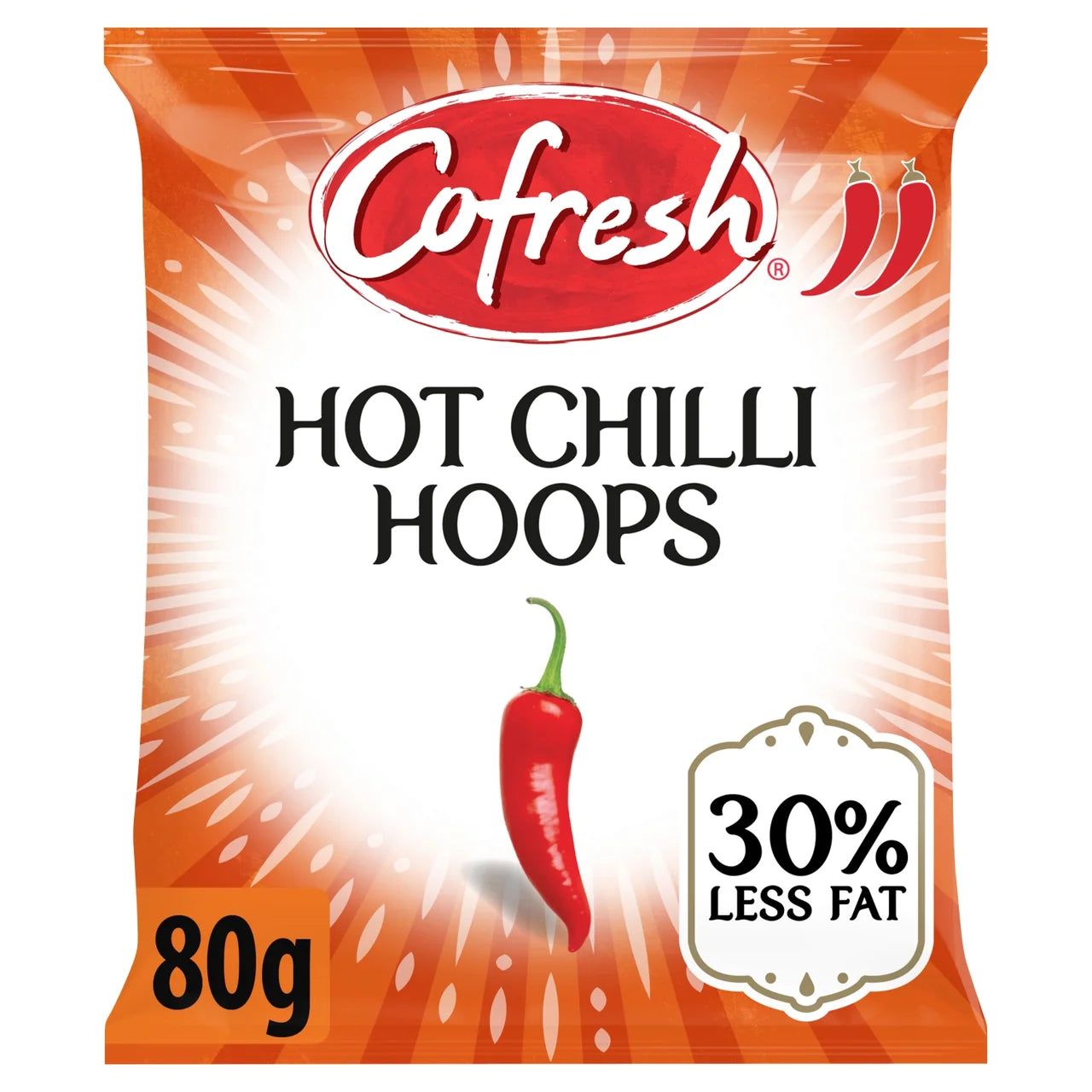 Cofresh Hot Chilli Hoops 80g