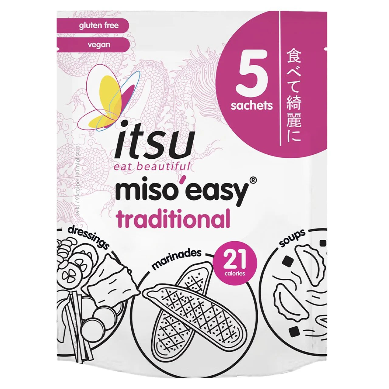 Itsu Miso'easy Traditional Miso 5x21g