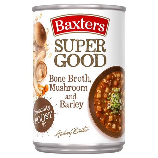 Baxters Super Good - Bone Broth, Mushroom & Barley 400G