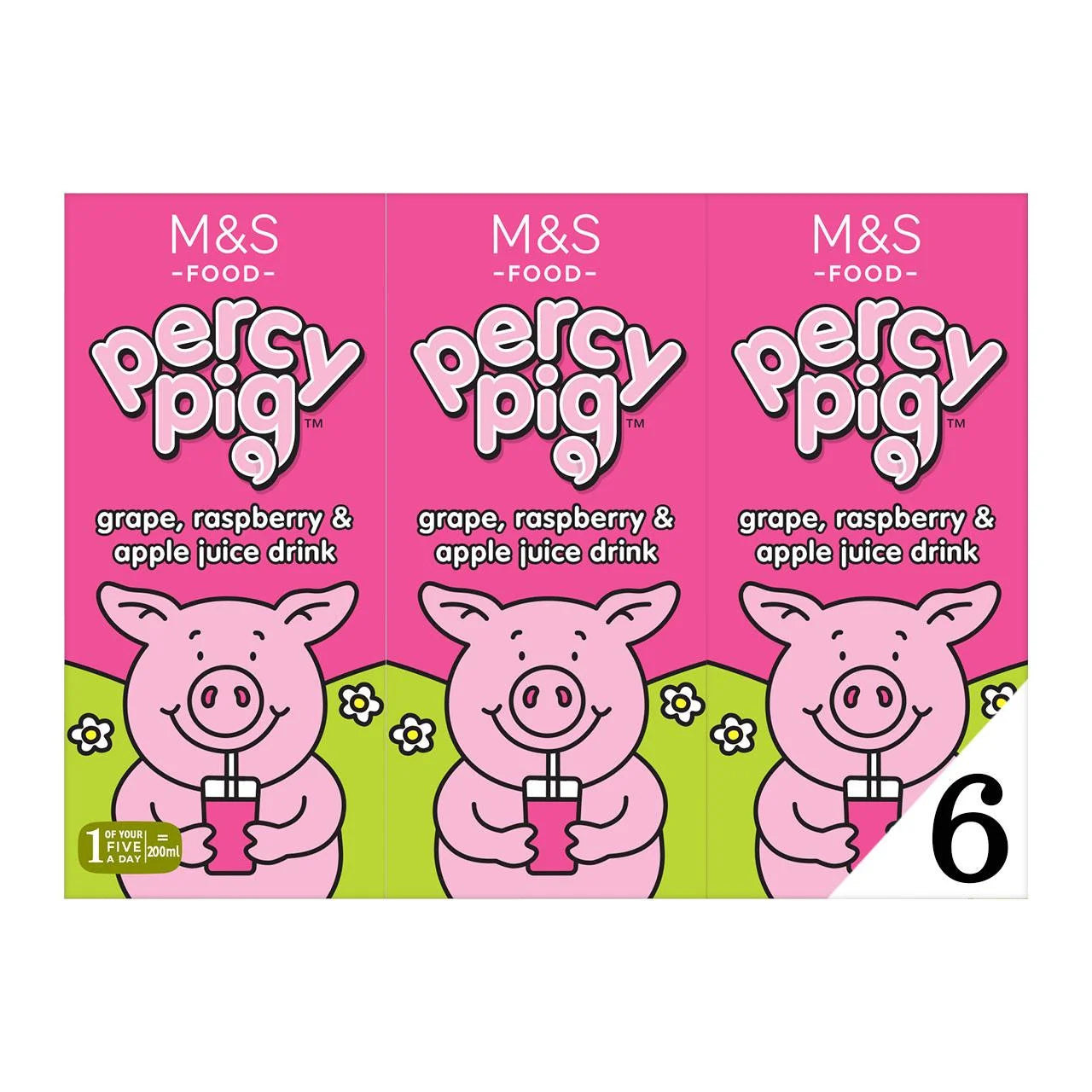 M&S Percy Pig Juice Drink, 6x200ml