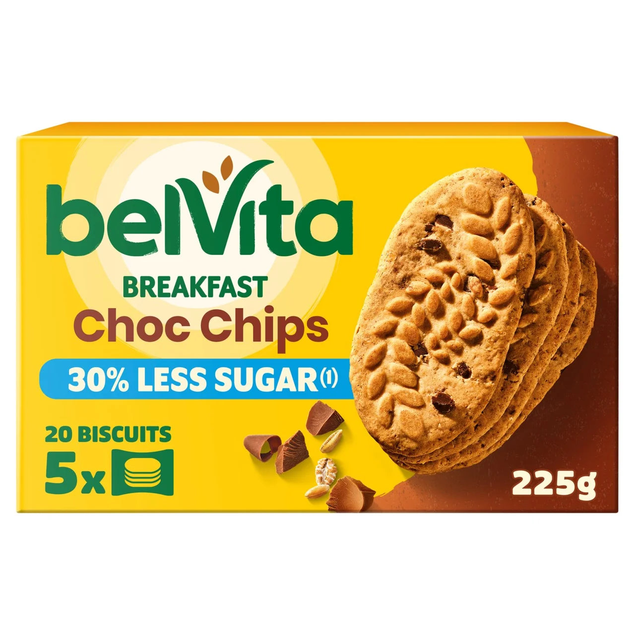 Lu Belvita 30% Less Sugar Choc Chip Cereal Snack Bars
