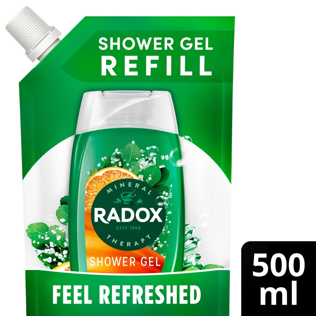 Radox Feel Refreshed Mood Boosting Shower Gel Refill - 500ml