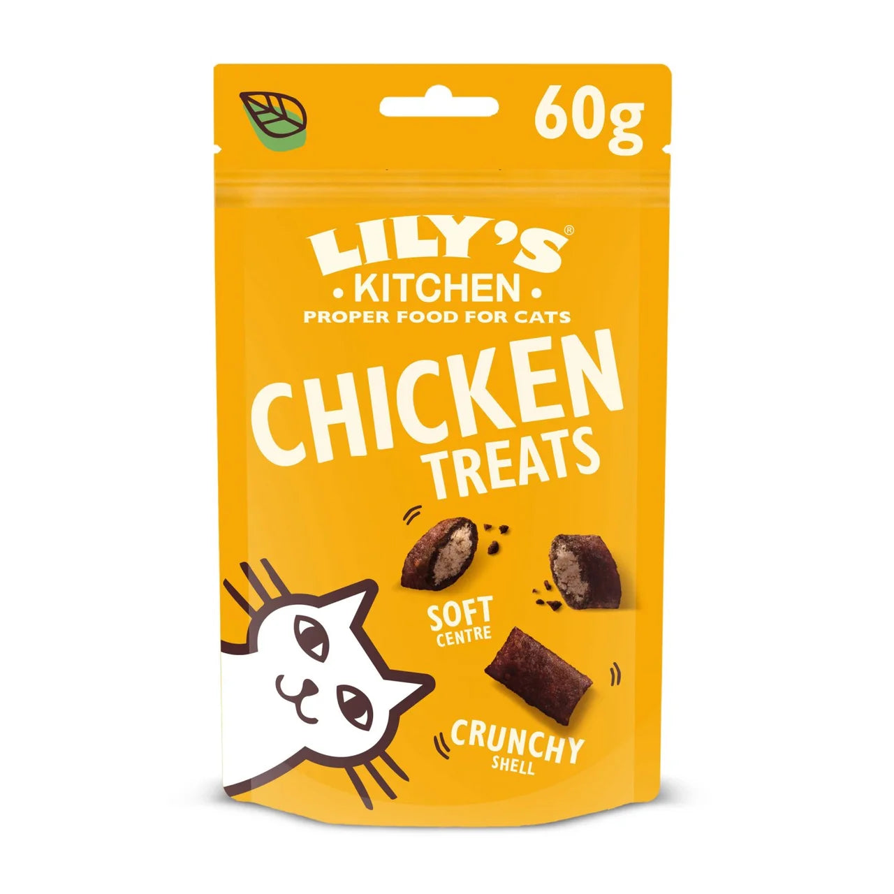 Lily's Kitchen Chicken Pillow Treats for Cats - 60g