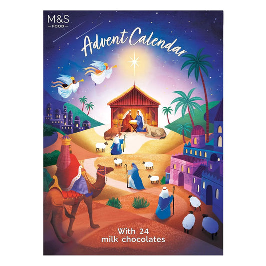 Marks & Spencer Chocolate  Nativity Advent Calendar