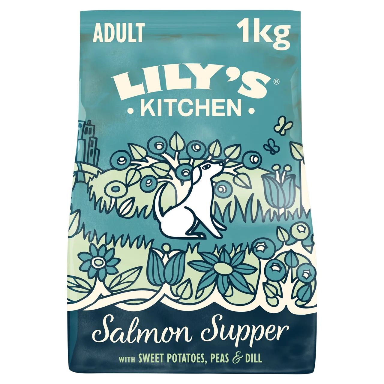 Lily's Kitchen Salmon Supper Grain Free Complete Adult Dry Dog Food - 1kg