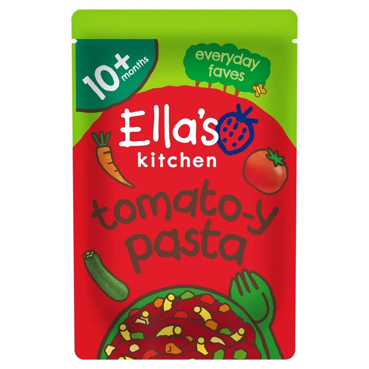 Ella's Kitchen Tomato-y Pasta Baby Food Pouch 10+ Months 190g