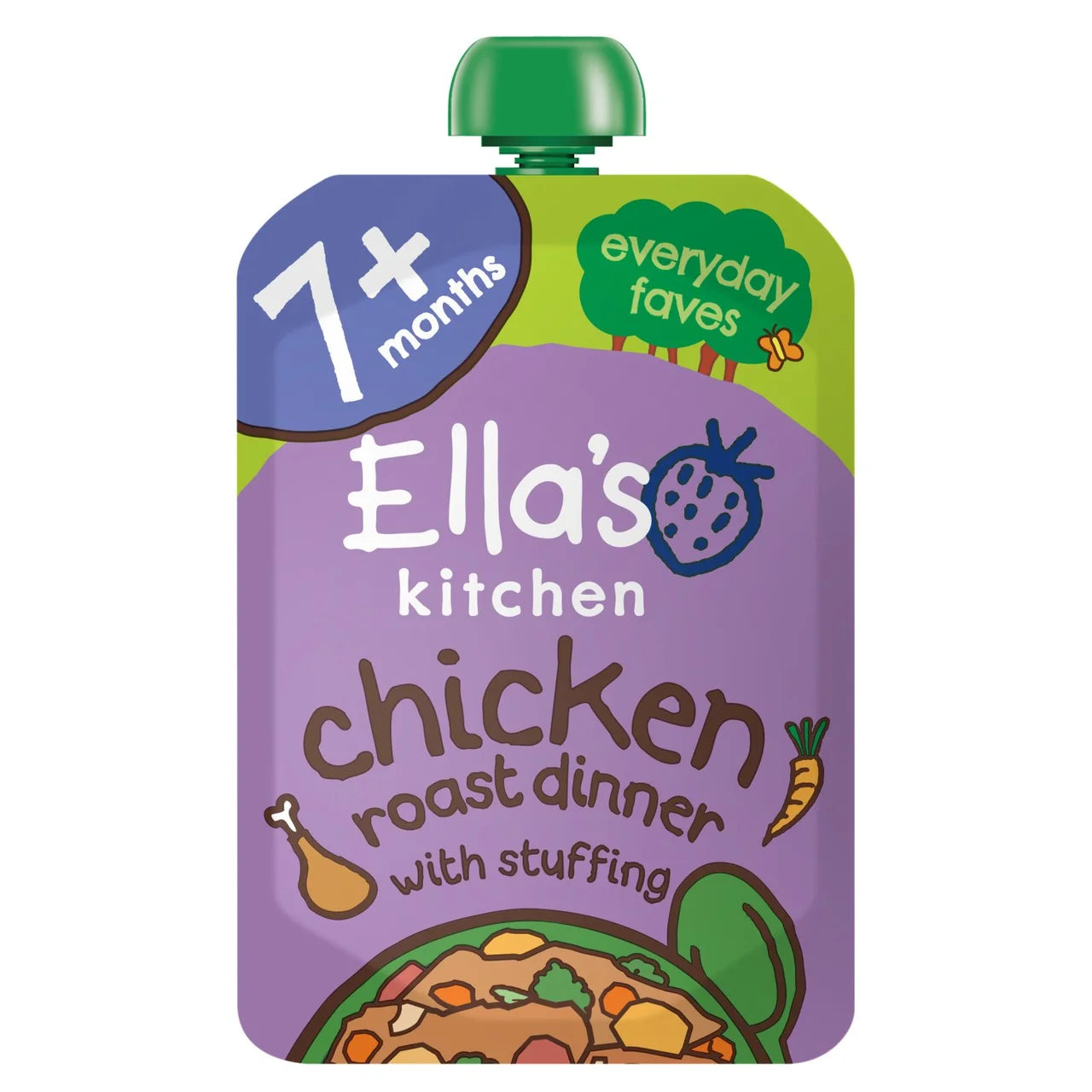 Ella'S Kitchen Cheery Chicken Roast Dinner With Stuffing From 7 Months 130G