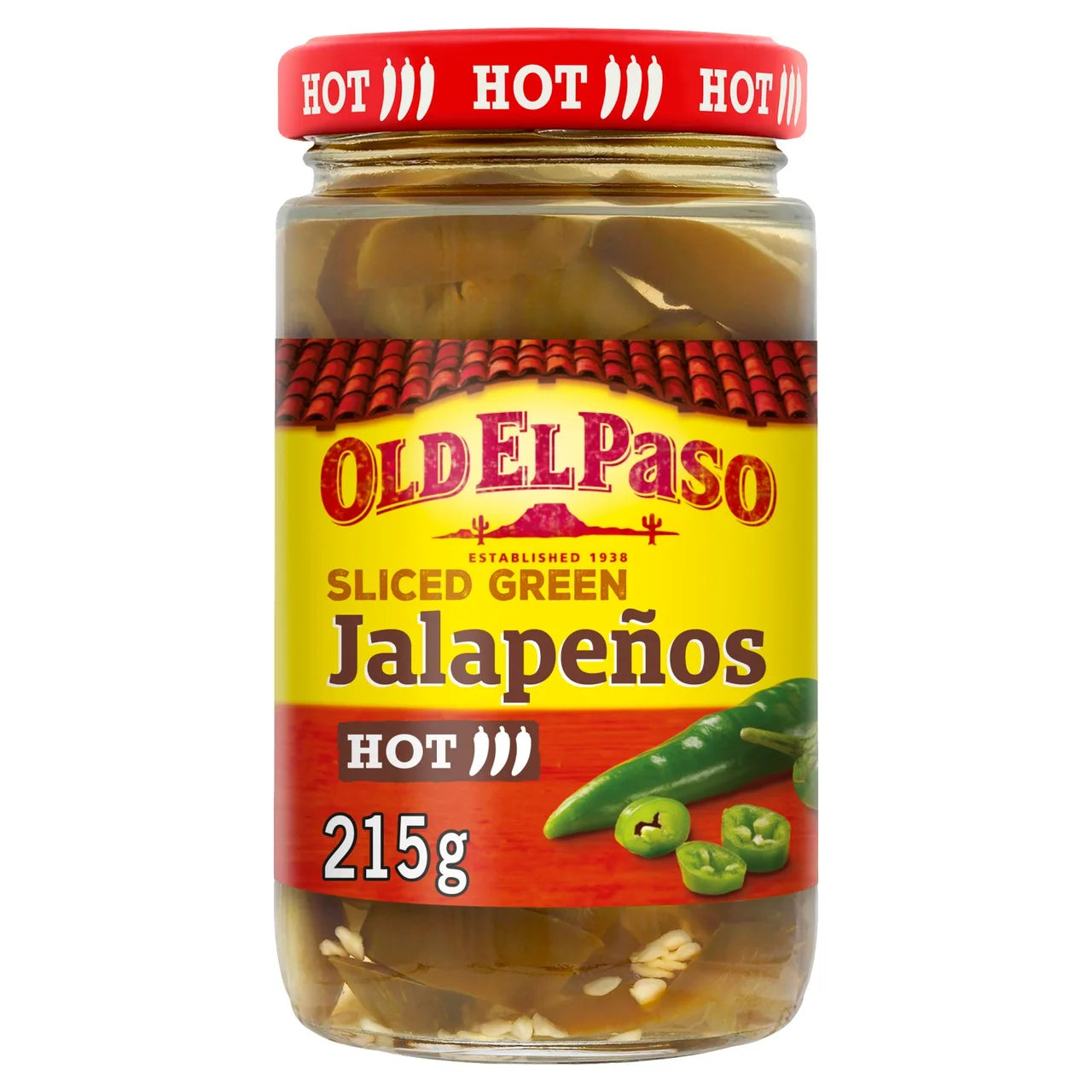 Old El Paso Sliced Green Jalapeños 215G