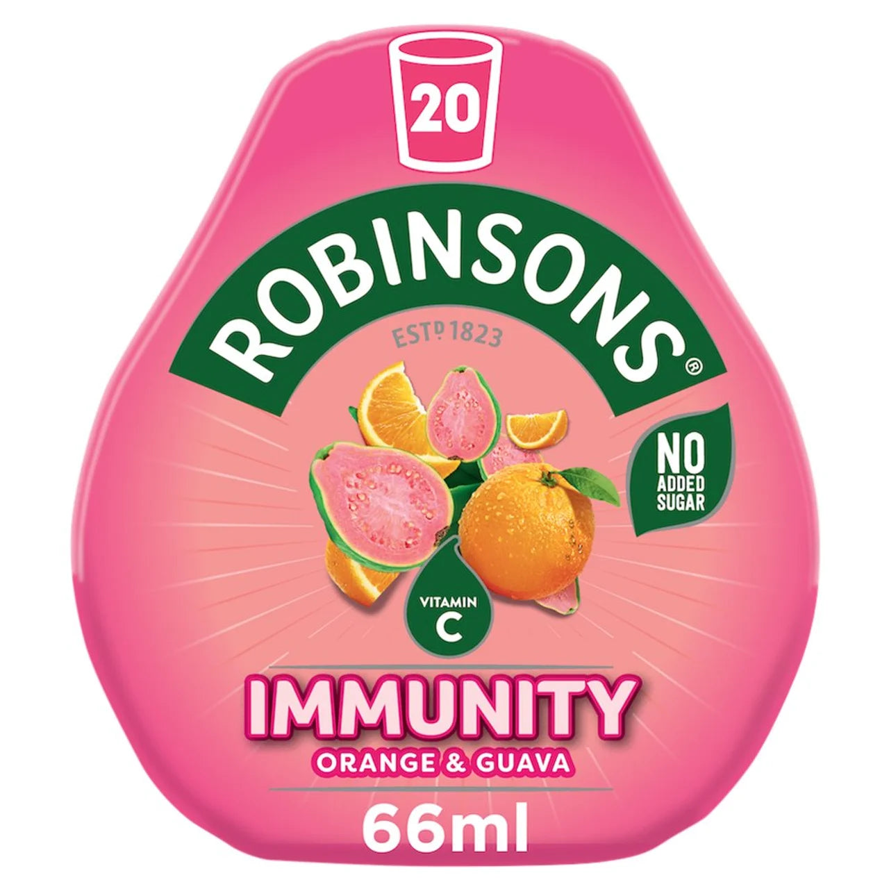 Robinsons Mini Immunity Orange & Guava No Added Sugar Squash 66ml