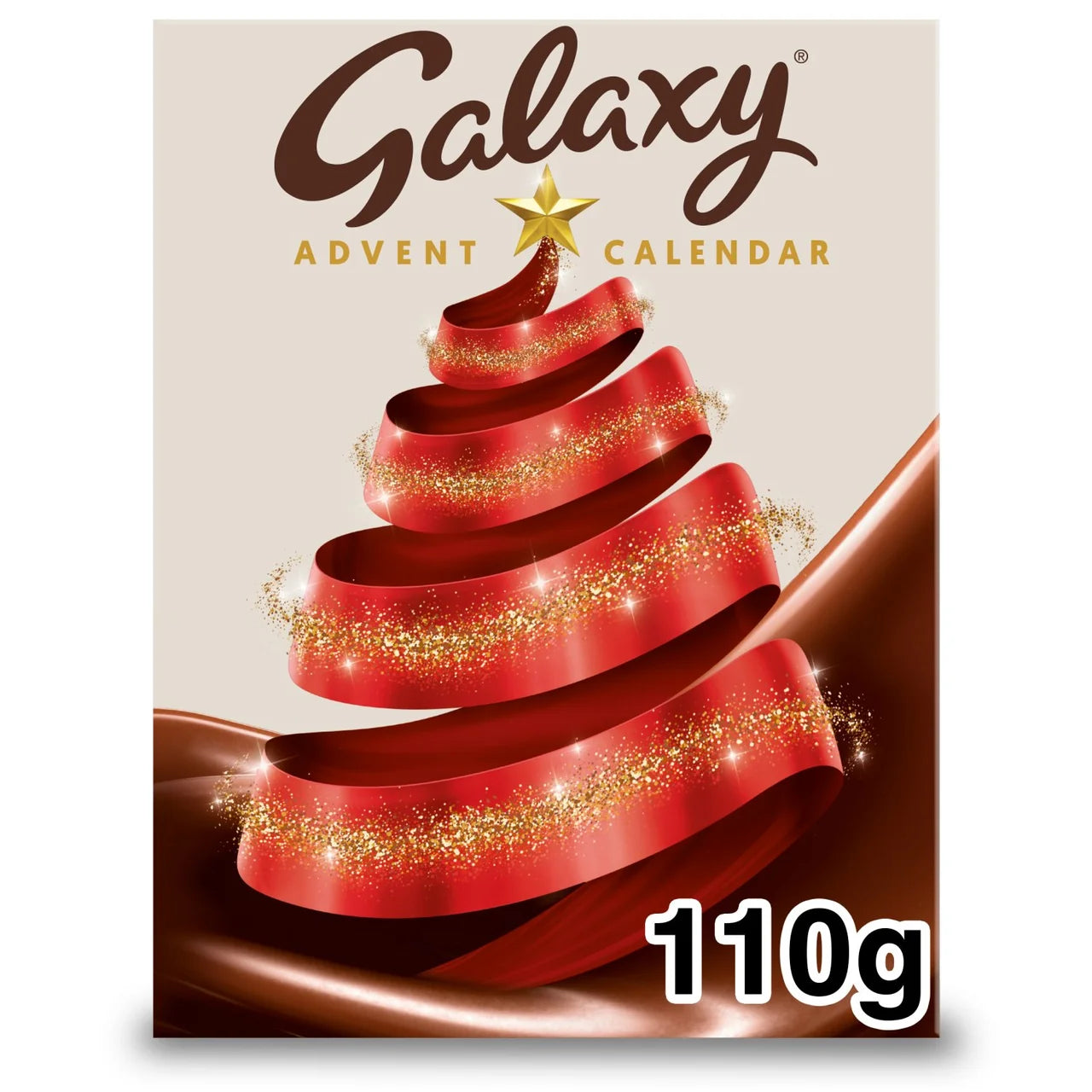 Galaxy Smooth Milk Chocolate Christmas Advent Calendar - 110g