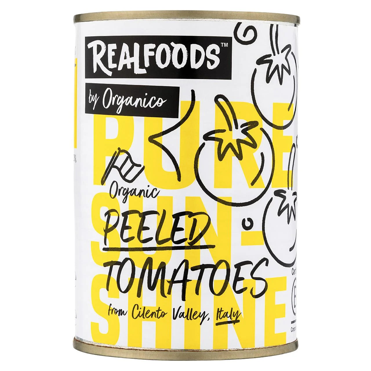Realfoods Organic Peeled Tomatoes 400g