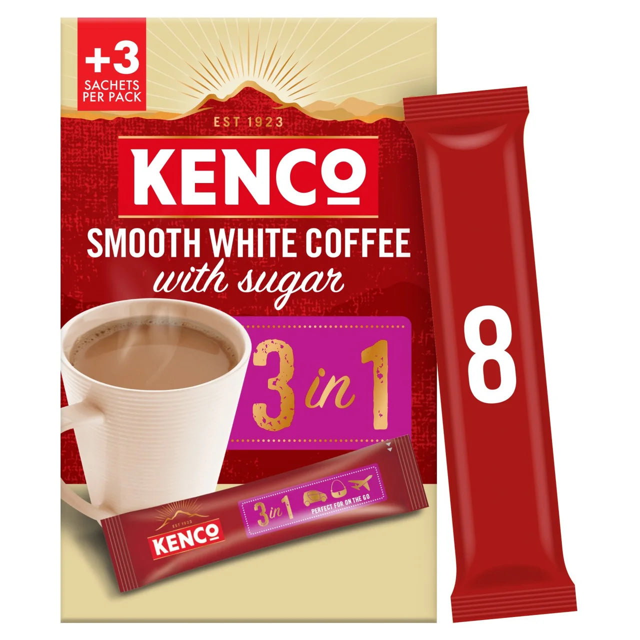 Kenco 3 in 1 Sachets - Pack of 8
