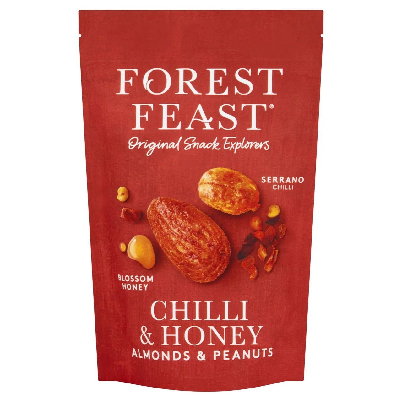 Forest Feast Serrano Chilli Honey Peanuts & Almonds 120g