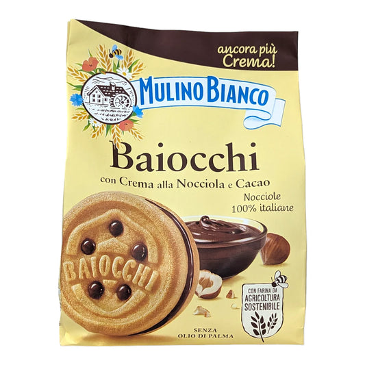 Mulino Bianco Baiocchi With Hazelnut & Cocoa Cream 260G