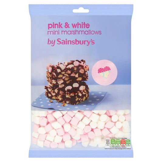 Sainsbury's Pink & White Mini Mallows 150g
