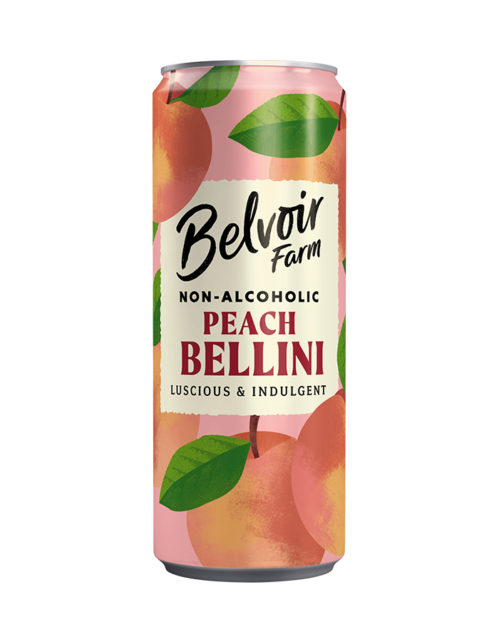 Belvoir Non-Alcoholic Peach Bellini - Can 250Ml