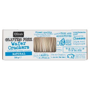 Olina's Bakehouse Gluten Free Wafer Crackers - Natural 100G