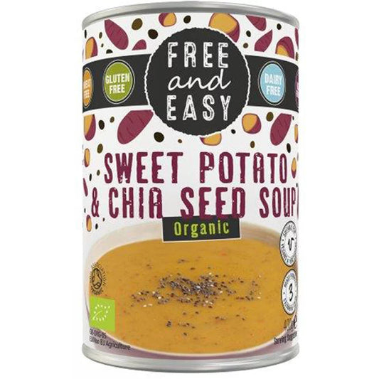 Free And Easy Organic Sweet Potato & Chia Seed Soup 400G