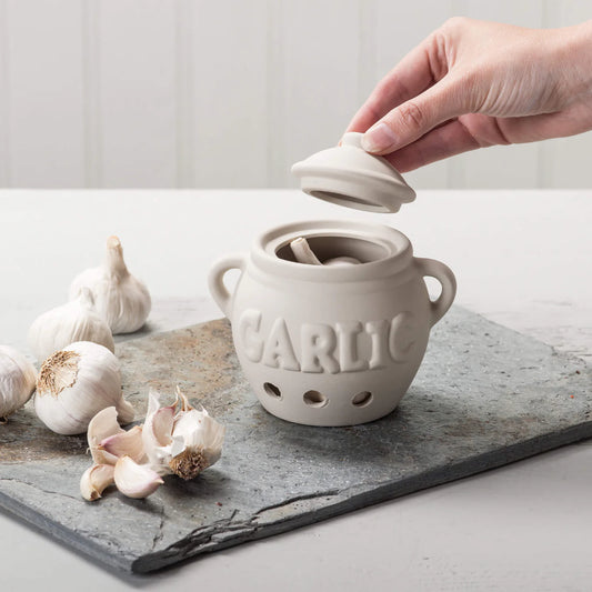 Porous ceramic Garlic Storage Pot