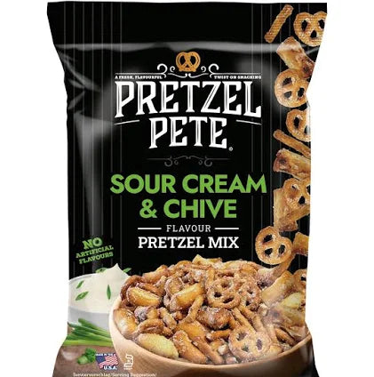Pretzel Pete Sour Cream & Chive Flavour Pretzel Mix 160G