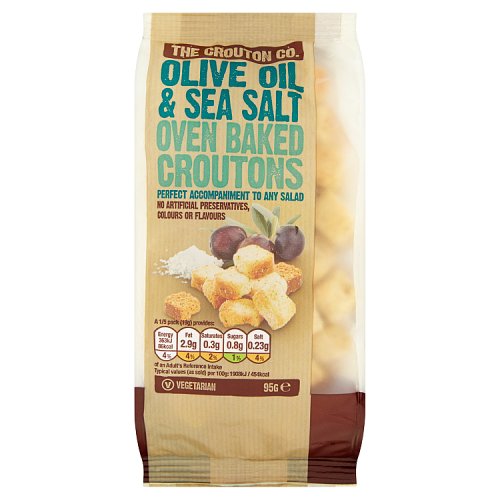 The Crouton Co. Olive Oil & Sea Salt Oven Baked Croutons 95G