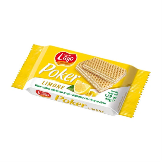 Lago Poker Wafers - Lemon 45G