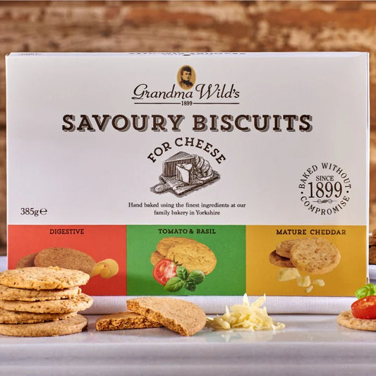 Grandma Wild's Oaty Biscuits For Cheese Selection 385G