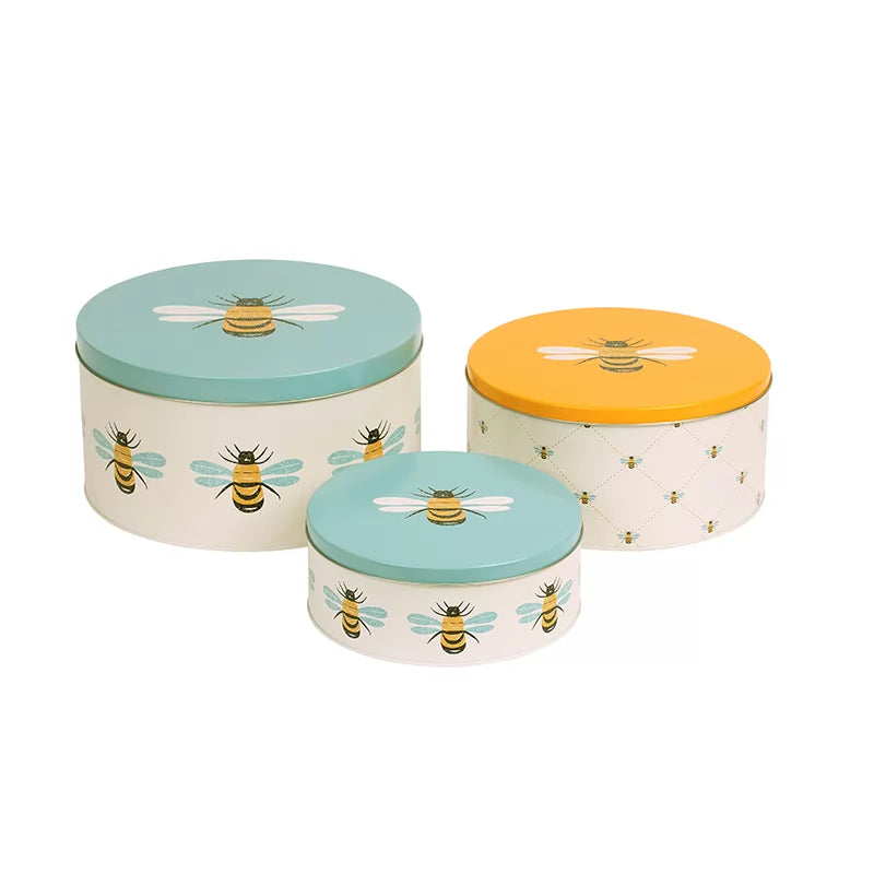 Bees Knees Set of 3 Round Cake Tins