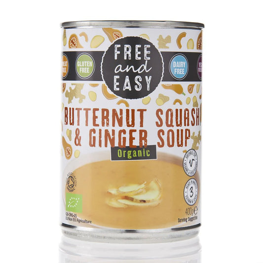 Free And Easy Organic Butternut Squash & Ginger Soup 400G