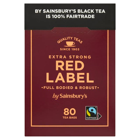 Sainsbury's Extra Strong Red Label Tea Bags x80 250g