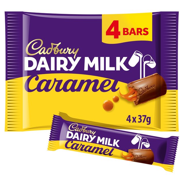 Cadbury Dairy Milk Caramel 4 Pack 148g