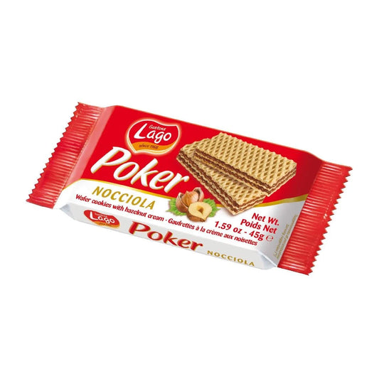 Lago Poker Wafers - Hazelnut 45G