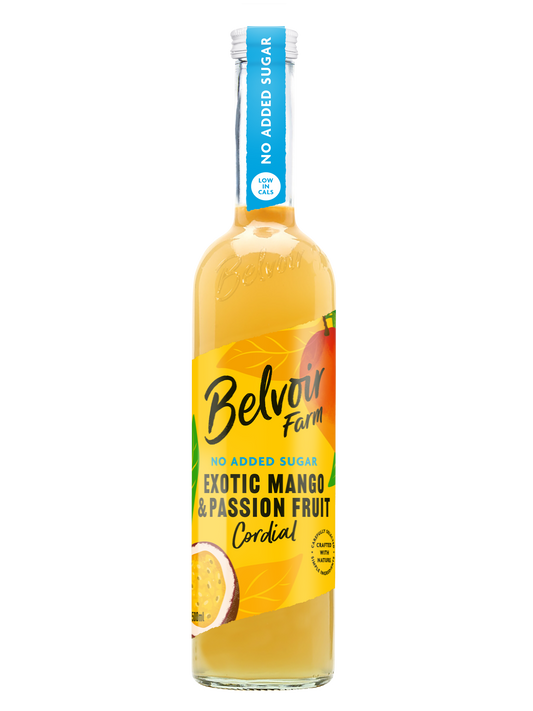 Belvoir No Added Sugar Exotic Mango & Passion Fruit Cordial 500ml