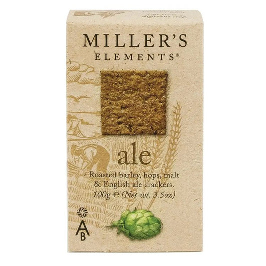 Artisan Biscuits Miller's Elements Ale Crackers 100G