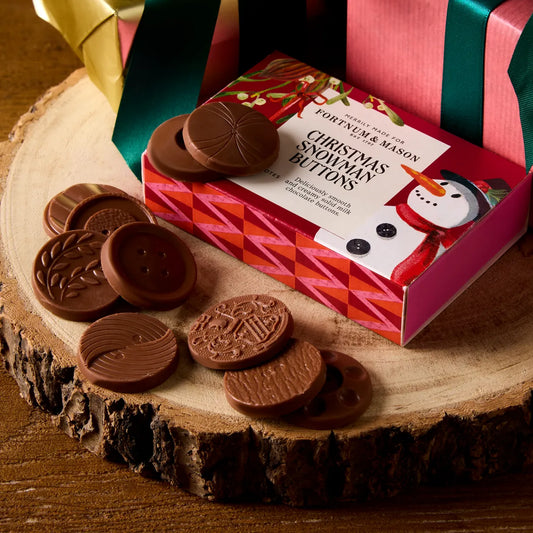 Fortnum & Mason Christmas Snowman Buttons, 80g