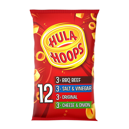 Hula Hoops Assorted 12 per pack
