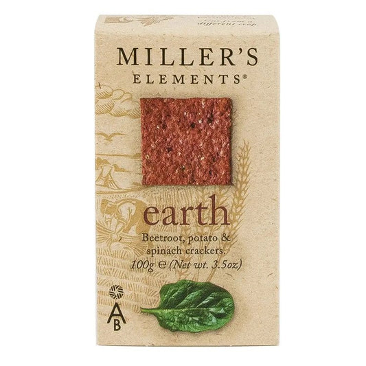 Artisan Biscuits Miller's Elements Earth Crackers 100G