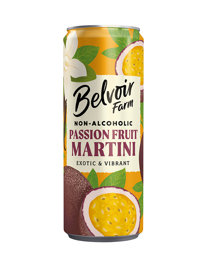 Belvoir Non-Alcoholic Passionfruit Martini - Can 250Ml