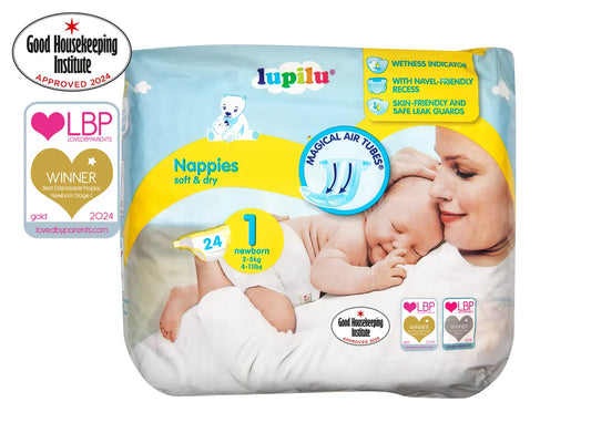 Lupilu Newborn Nappies Size 1 - Pack of 24