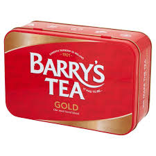 Barry's Tea Caddy / Tin - Containing 80 Gold Tea Bags