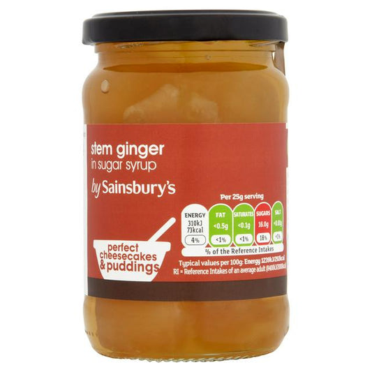 Sainsbury's Stem Ginger in Syrup 350g