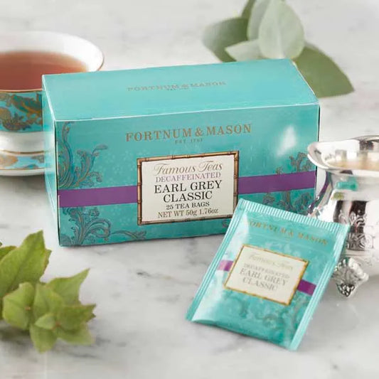 Fortnum & Mason Earl Grey Classic, 25 Decaffeinated Tea Bags, 50g