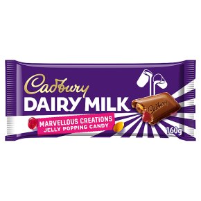 Cadbury Marvellous Creations Jelly Popping Candy Chocolate Bar 160 g