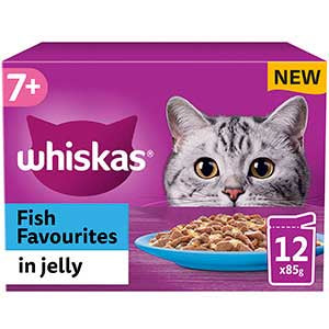 Whiskas Senior Pouch Fish Selection in Jelly 12 x 85g
