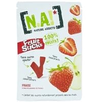 N.A! Fruit Sticks, Strawberry Flavour, 100% Fruits, No Added Sugar, Natural Snack