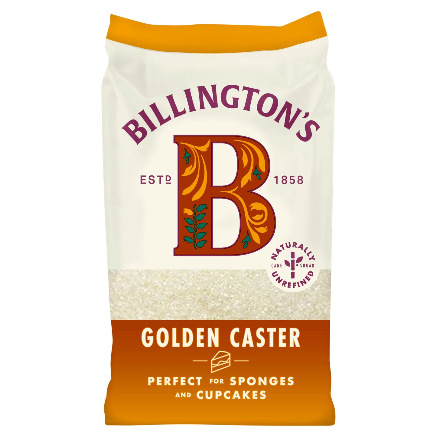 Billington's Natural Golden Caster Unrefined Cane Sugar (1Kg)