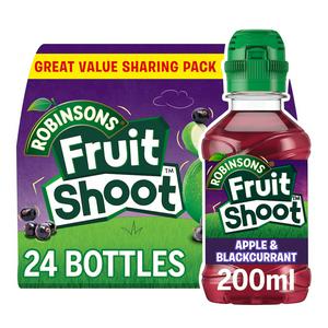 Robinsons Fruit Shoot Apple & Blackcurrant Juice Drink No Added Sugar 24 x 200ml