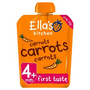 Ella'S Kitchen Carrots Carrots Carrots Stage 1 From 4 Months 70G